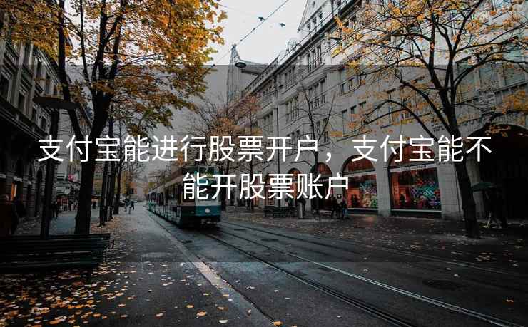 支付宝能进行股票开户，支付宝能不能开股票账户